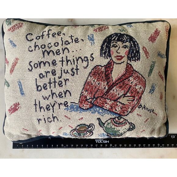 Funny “Better When They’re Rich” Tapestry Pillow by Shoebox Decorative Decor - Picture 3 of 7